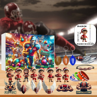 American Football Christmas Advent Calendar Rugby Christmas suit Blind Box Rugby Fans Gifts