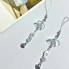 創意的な貝殻の小魚の数珠の携帯チェーンのペンダント