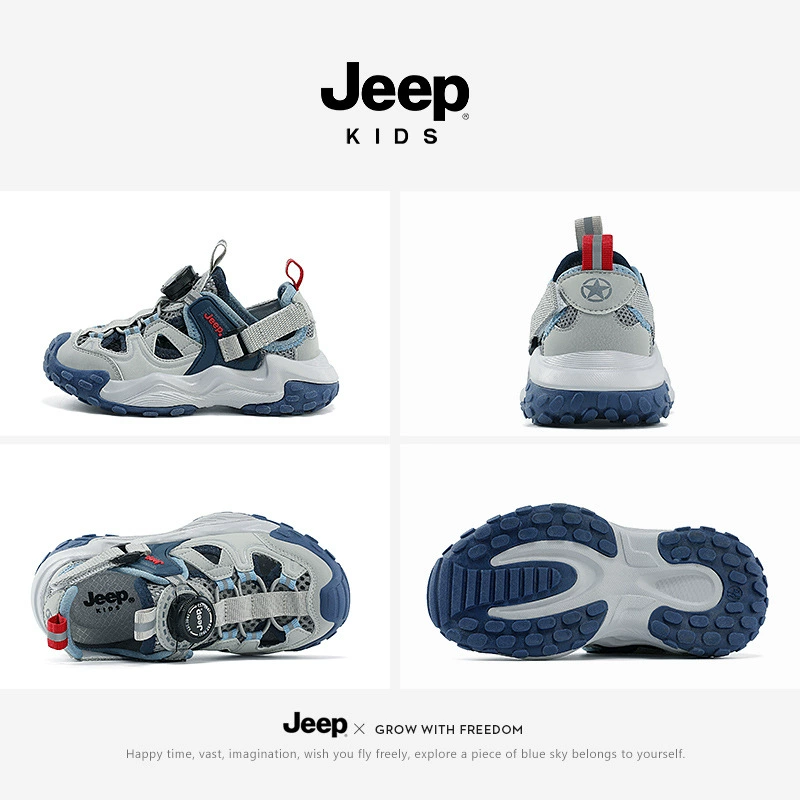 Jeep, детские сандалии, летняя сумка для обуви, пляжная обувь, нескользящие спортивные туфли для мальчиков, роликовая обувь