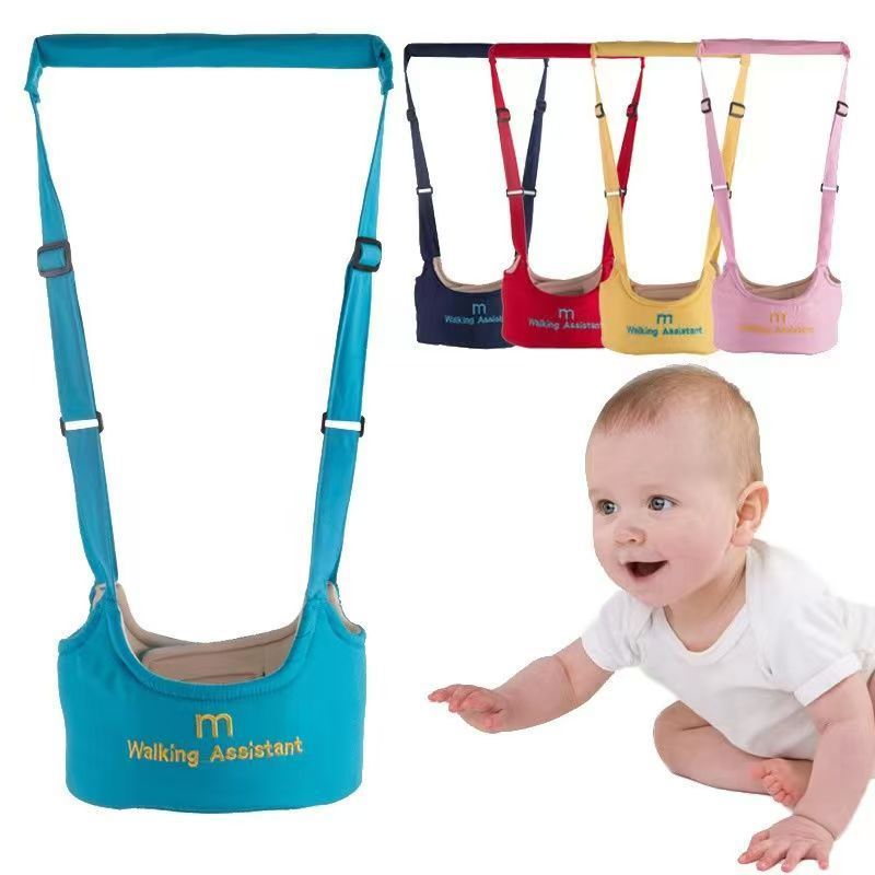 Cinturón de tracción para bebés con cinturón de paso multifuncional ajustable para cuatro estaciones