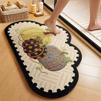 Mat for Toilet Entrance, Quick-Drying — Avtomobil döşəmə paspasları - pumpkin-cart-yunduo-4060cm-thickness-3mm
