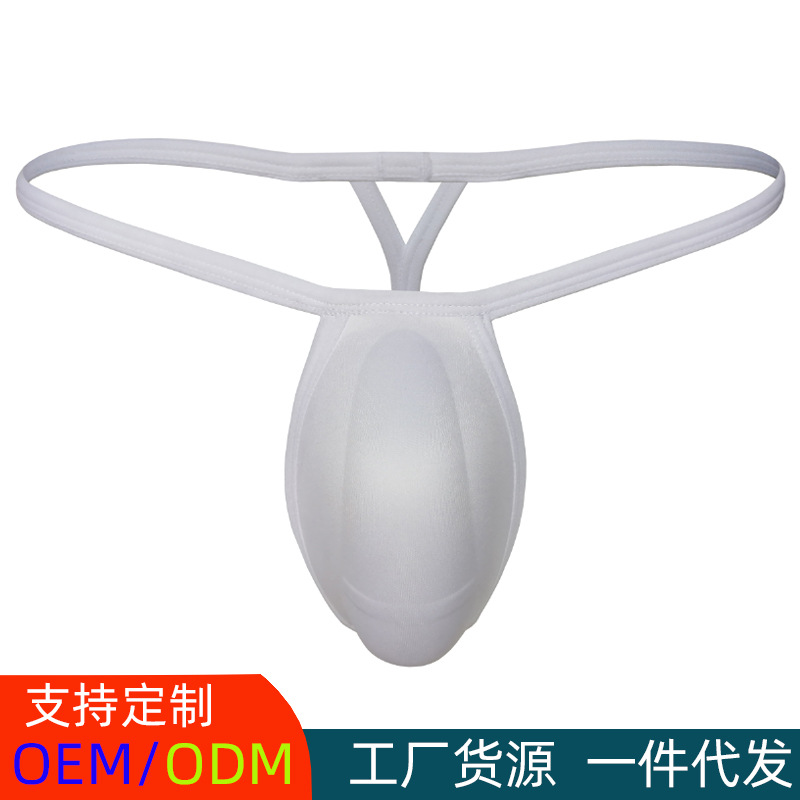 Men's Padded Thong Underwear, T-Back Briefs, Breathable, Wholesale