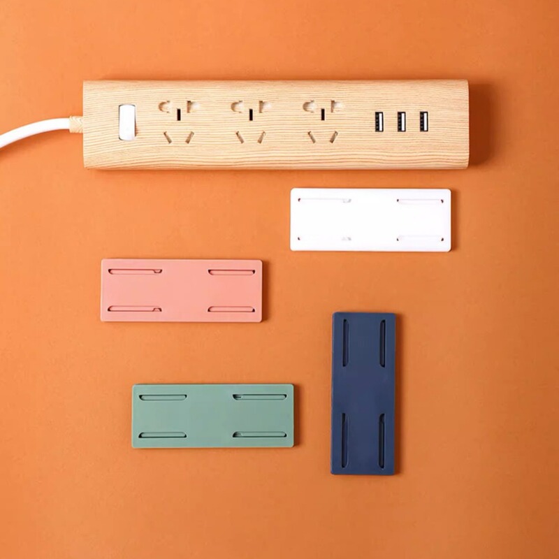 Home Storage movable socket holder punch-free wall-mounted storage seamless telephone socket organizer wholesale