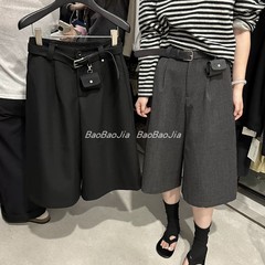 可补1123秋冬细呢料七分阔腿裤长70-仅供货经销商不退换