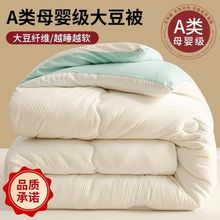 A类大豆被子纤维棉被加厚保暖春秋冬季双人四季学生宿舍通用跨境