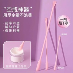 化粧品すくいスプーンシリコーンスパチュラ水エマルジョンフェイスクリームスキンケアリキッドファンデーションミニライトボトル小さなスプーンツール卸売