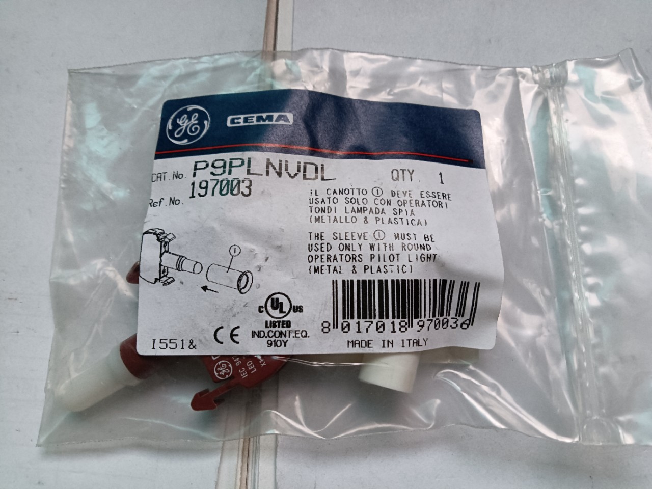 全新原装进口指示灯P9PLNVDL 197003