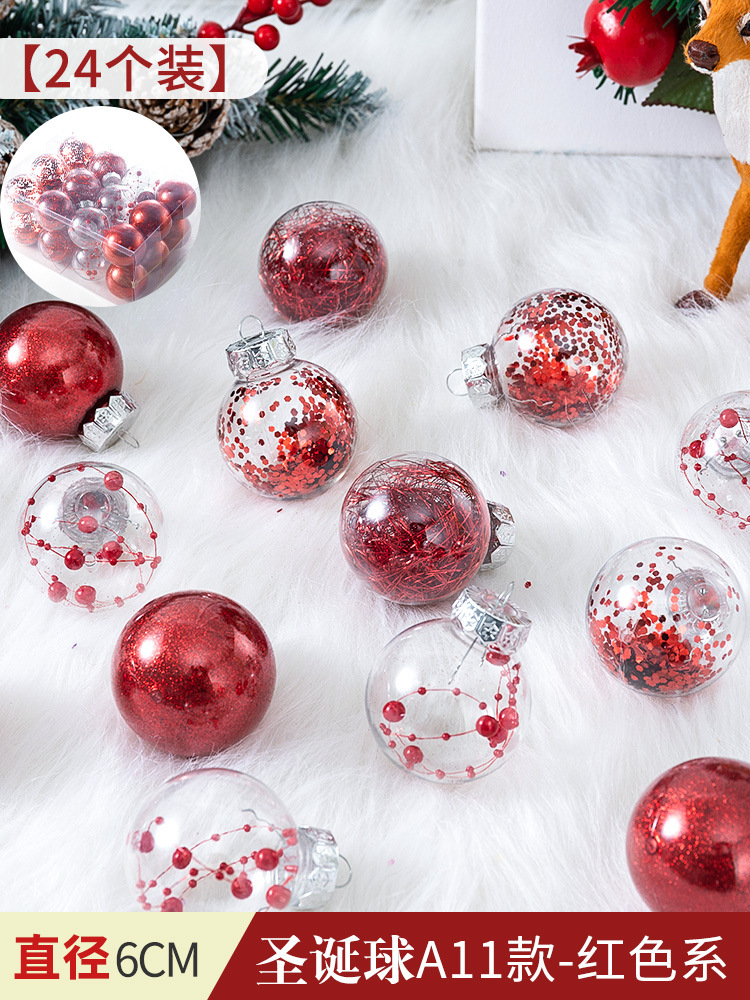 Bola pintada de Navidad Bola de perlas macaron galvanoplastia Bola brillante pintada Bola de forma especial colgante árbol de Navidad bola decorativa