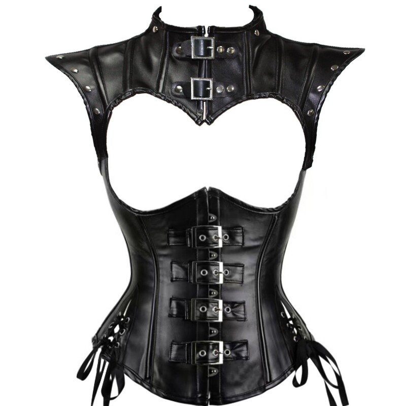 Cloudy.lee dark gothic rock steampunk cape and corset suit