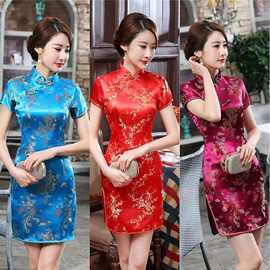 改良版旗袍少女年轻款日常可穿新式复古小个子中国风连衣裙子夏季