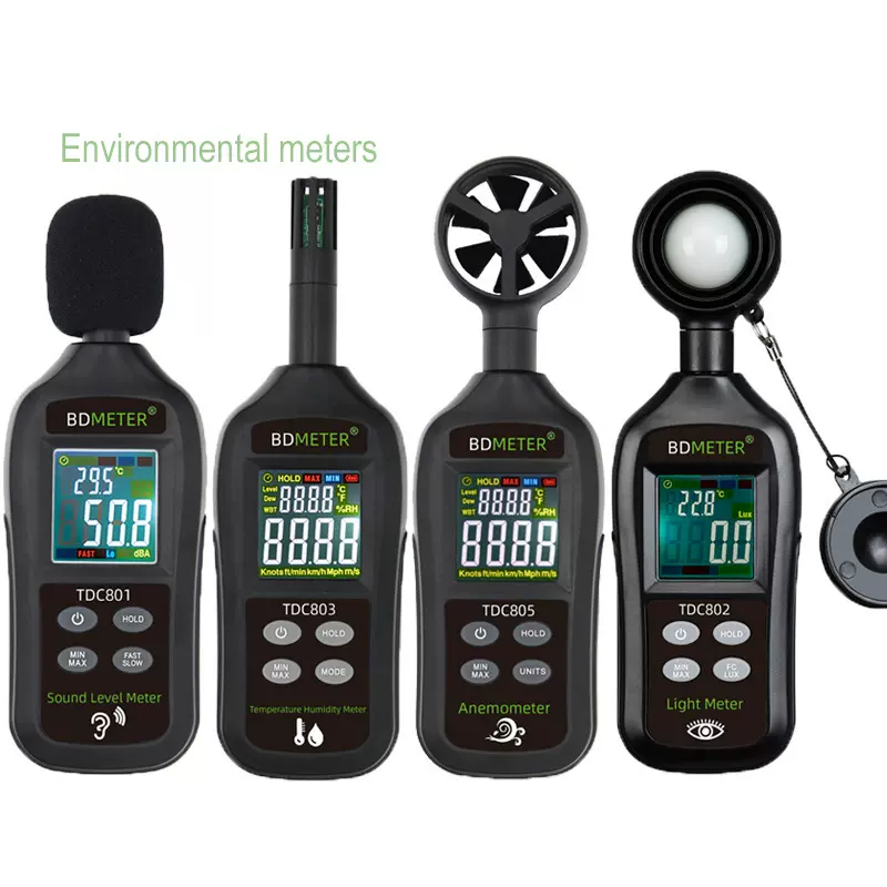 Sound Level Meter Light Meter Thermo-hygrometer Anemometer