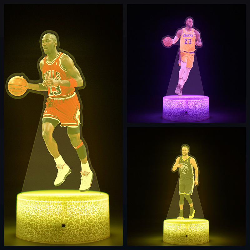 16-Color Remote Control Nba06 American Basketball Kobe Bryant Star Sports Star Peripheral Store Doll Stand-Up Night Light 16-Color Remote Control Nba06 American Basketball Kobe Bryant Star Sports Star Peripheral Store Doll Stand-Up Night Light