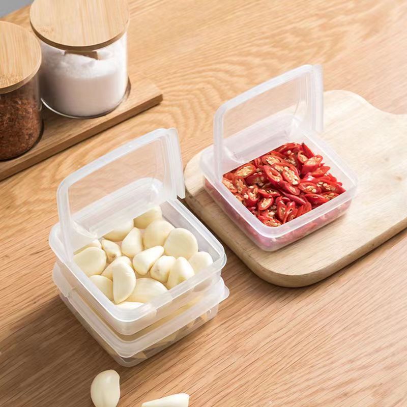 Caja de almacenamiento del refrigerador, caja de conservación fresca, caja de distribución de frutas en cubitos, caja de queso de comercio exterior, caja de distribución, caja de salsa con tapa cuadrada