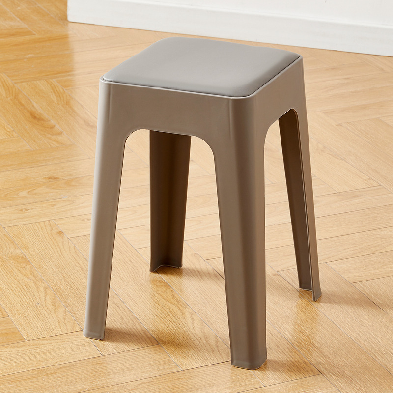 Crema de la intemperie silla simple dormitorio simple simple taburetes hogares gruesos lujosos sillas de plástico de alta calidad