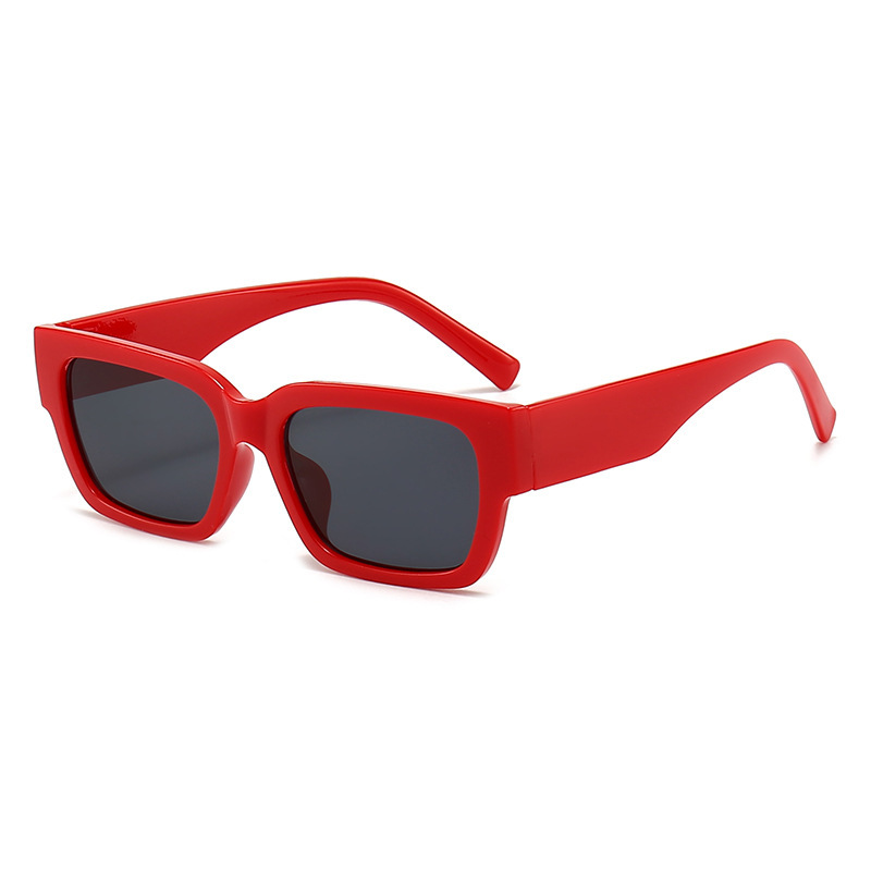 Red frame black gray film