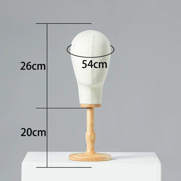 Beige general linen long neck head + old style low column bottom