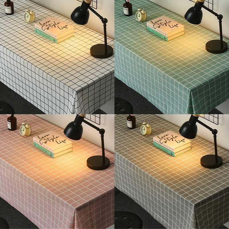 Tablecloth Waterproof And Oil-proof No-wash Nordic Household Rectangular Dining Table Tablecloth Coffee Table Cloth PEVATable Mat