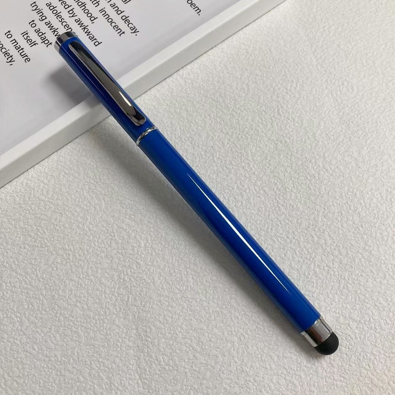 新型高颜値金属中性ペン華為携帯電話タブレット汎用コンデンサペン二合一多機能サインペン|undefined