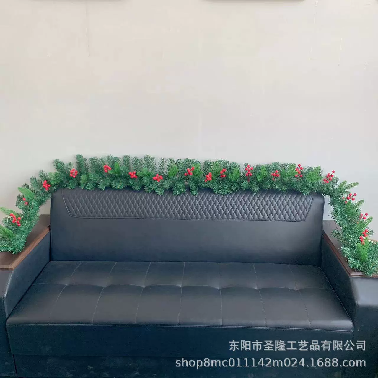 Christmas decoration Christmas rattan hotel mall 2.7 encryption bar window artificial hanging decorations Christmas atmosphere