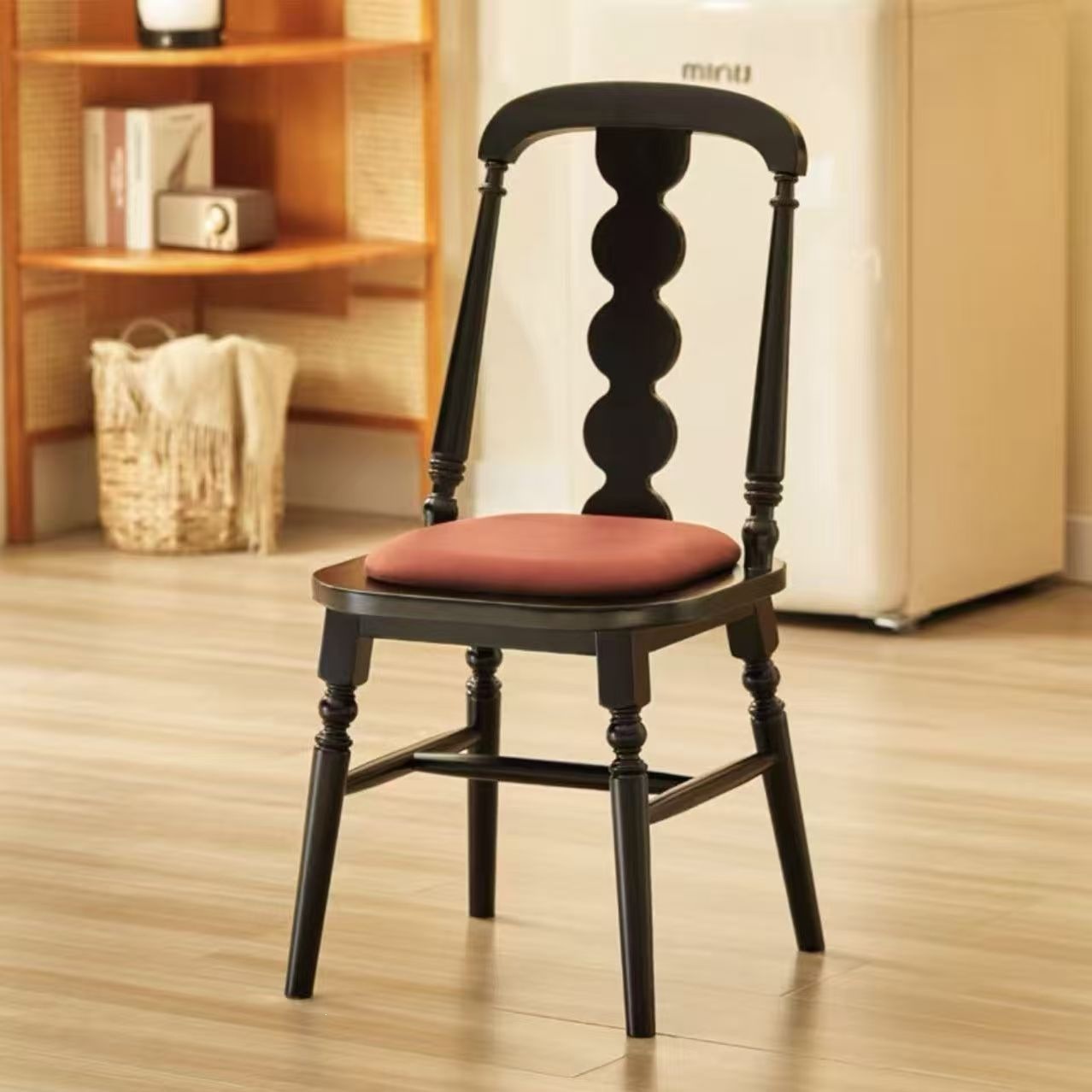 Sillas de comedor de madera maciza estilo medieval retro francés sillas de comedor de madera maciza sillas de respaldo de banco