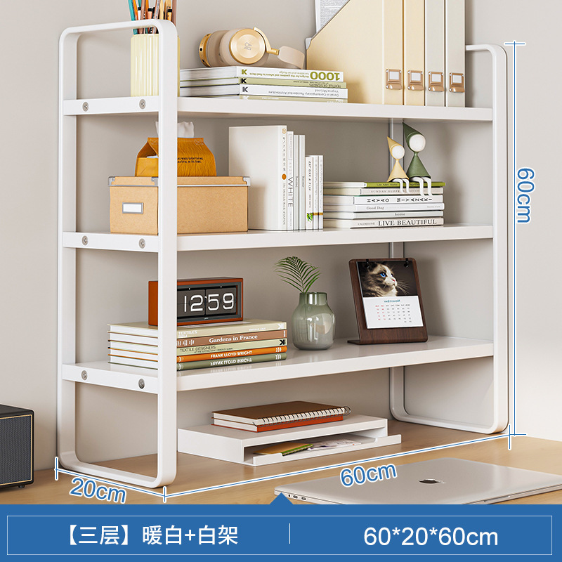 3 층 따뜻한 흰색 + 흰색 프레임 60*20