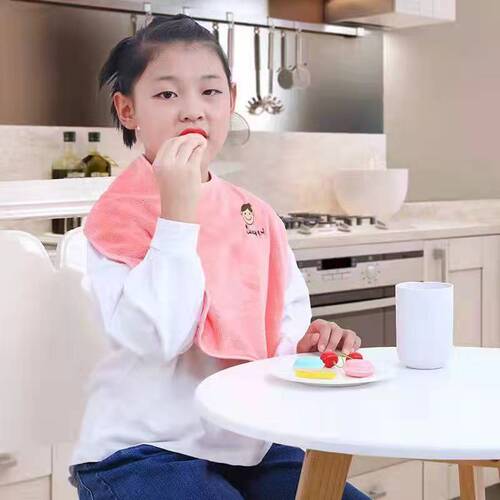 Children's washcloth, baby's face-washing bib, brushing teeth bib, dust-proof eating scarf, face-wiping towel, hand-wiping absorbent, wholesale