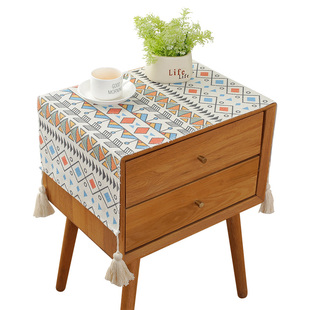 Bedside Table Cover Cloth Household Bedroom Refrigerator Washing Machine Dust Cover Coffee Table Set Universal Cover Towel Microwave Oven Yi Fans
