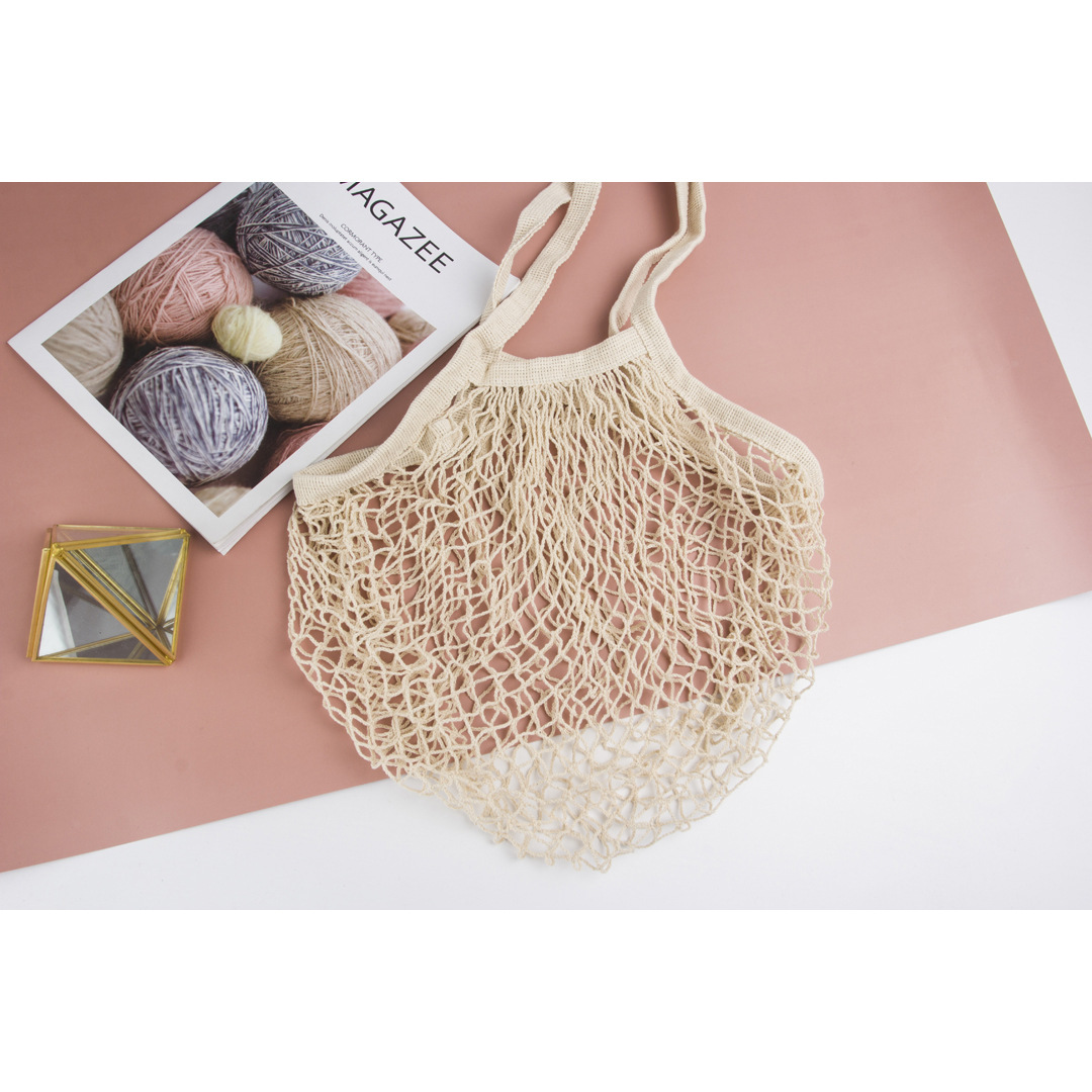 厂家直供棉网袋shopping bag超市环保棉网兜l水果购物网袋