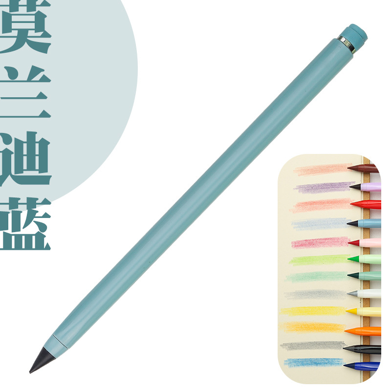 12 color eterno lápiz borrable color plomo positivo postura lápiz pluma de color de los niños no hay necesidad de cortar estudiante lápiz de pintura