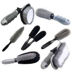Car wash brush small cone type cross-border manufacturer tire brush car rim brush wheel hub brush cleaning pointed wheel hub brush