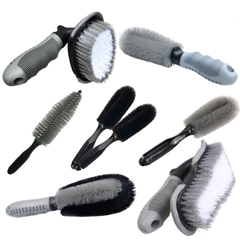 Car wash brush small cone cross-border factory tire brush car ring brush hub brush cleaning pointed hub brush