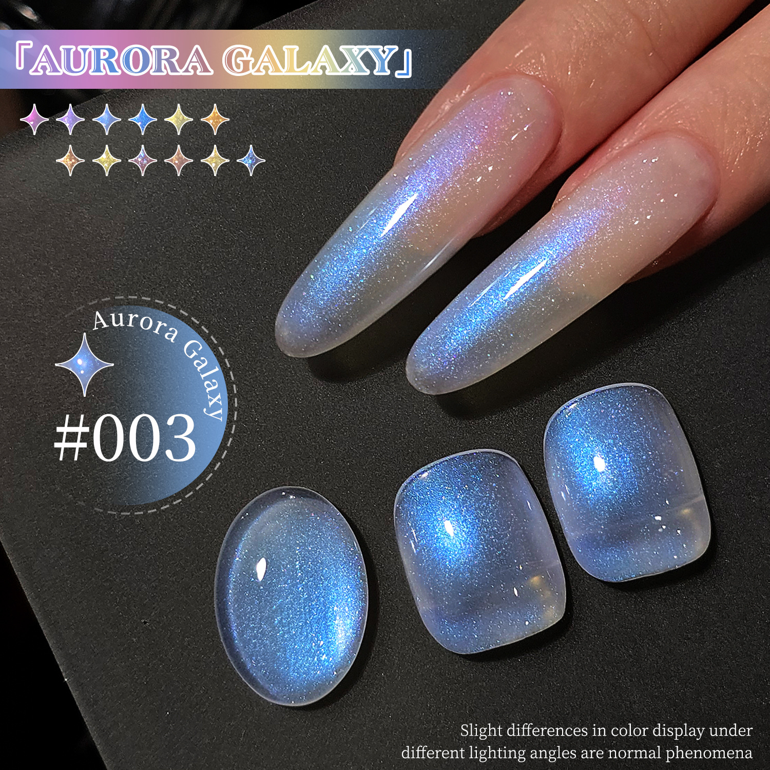 Esmalte de Uñas Gel Aurora Azul Hielo Secado para Salón de Uñas