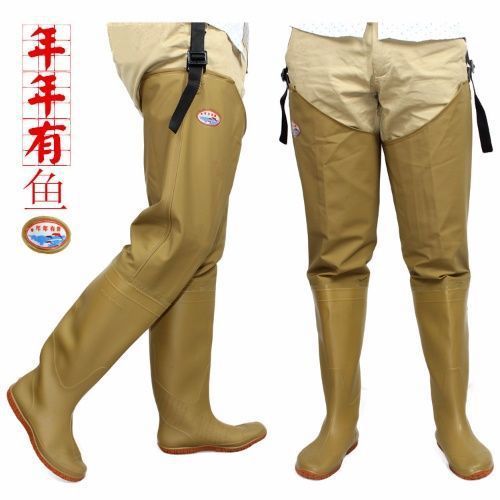 Knee-high, mid-length wading pants with thickened legs, waterproof and non-slip rice-planting boots—perfect for fishing, wading, and even catching fish.