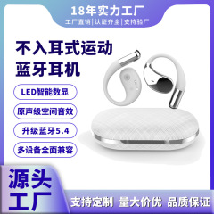 新しいbluetoothイヤホンは耳に入らない超長航続無線運動ミニ骨伝導防音騒音イヤホン卸売り