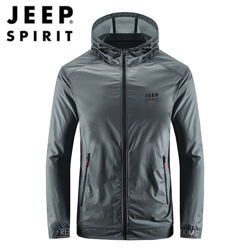 Jeep Casual Sun Protection Clothing Skin Windbreaker Breathable Top Thin Jacket Outdoor Summer Sports Shirt 002