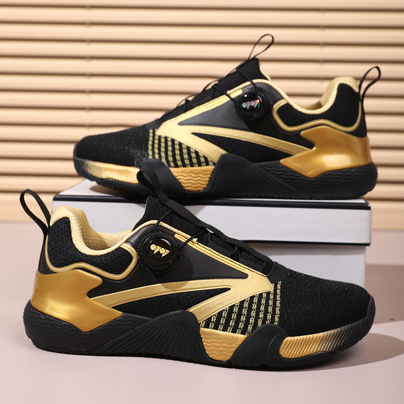 Transfronterizos de verano transpirables zapatos de bádminton profesionales para niños niñas zapatos antideslizantes y resistentes al desgaste zapatos deportivos de goma para niños