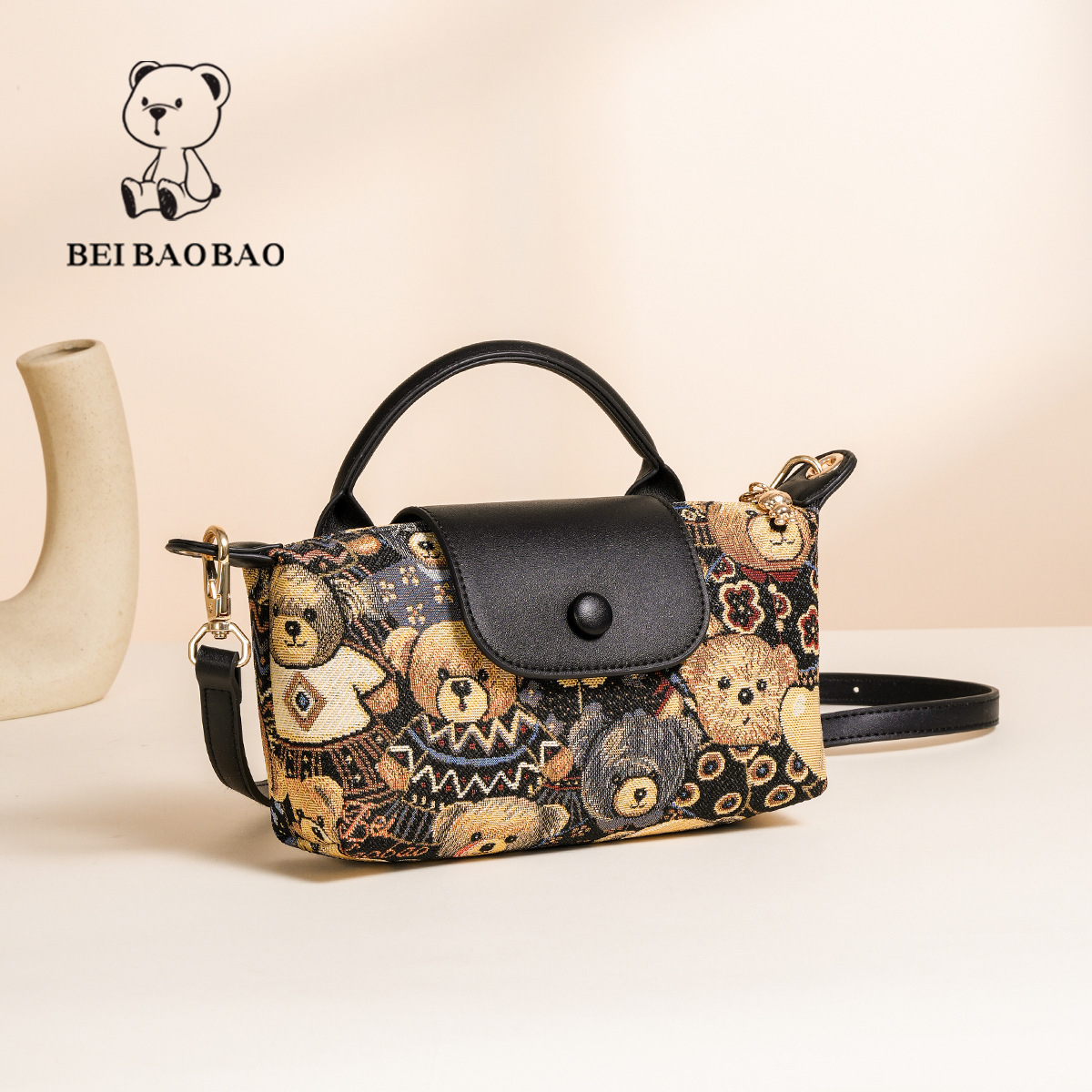 small bag women's bag Korean version ins style canvas bag trendy versatile women's shoulder messenger bag_voghion.com