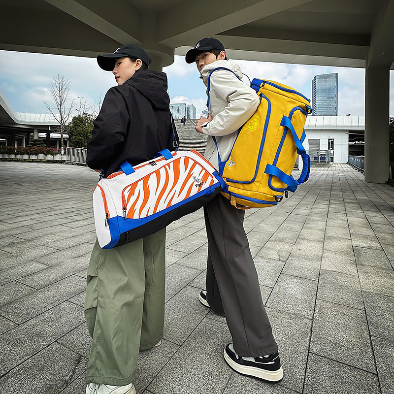 Bolso de equipaje de viaje de corta distancia, mochila deportiva portátil, bolsa de fitness de entrenamiento, bolsa de fitness de gran capacidad de separación seca y húmeda para hombre