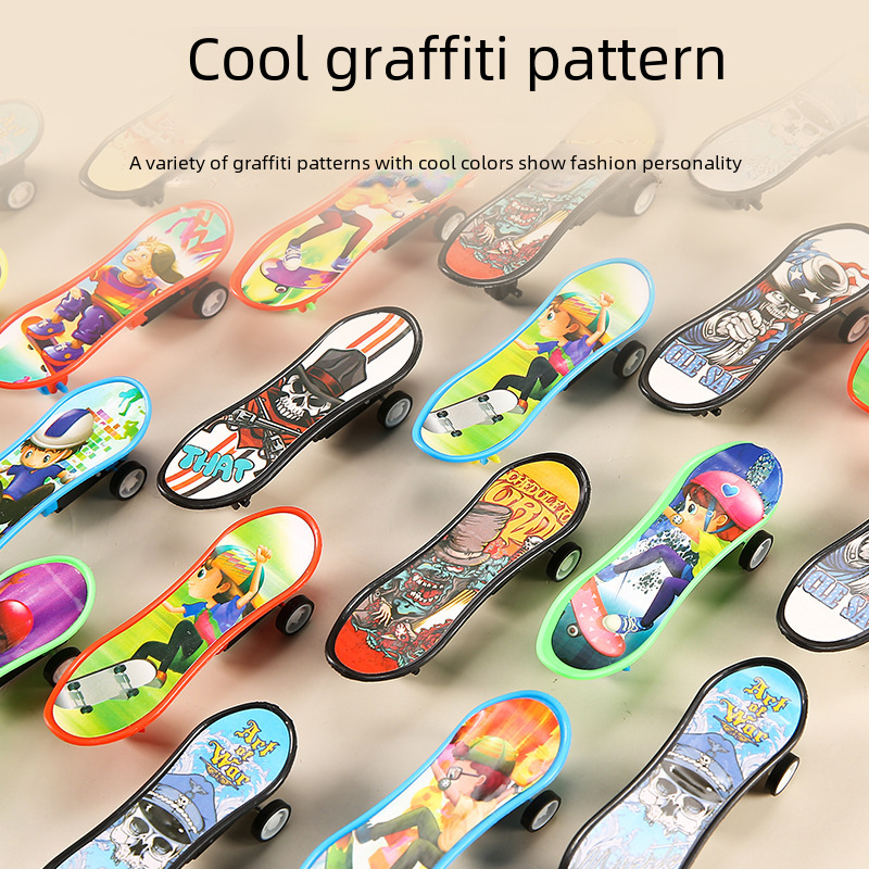 Finger pull-back scooter toy children's sliding car Boys and Girls baby stall night market best selling gift supply