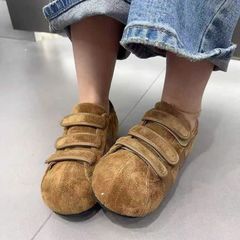 大头厚底复古勃肯鞋女2025夏季新款魔术贴时尚百搭休闲德训鞋