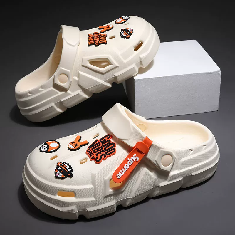 2024 пещерная обувь для мужчин летом носить нескользкие и износостойкие сандалии для пар тапочки для мужчин