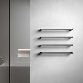 智能电热毛巾架家用浴室碳纤维恒温加热卫生间烘干浴巾架