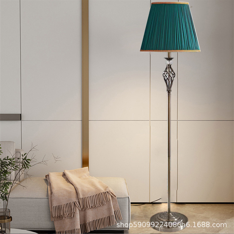 Retro Floor Lamp, American Simple Craftsmanship Style, Iron Art, Bedroom Bedside, Living Room, Study Room Standing Lamp, Cross-Border Dropshipping