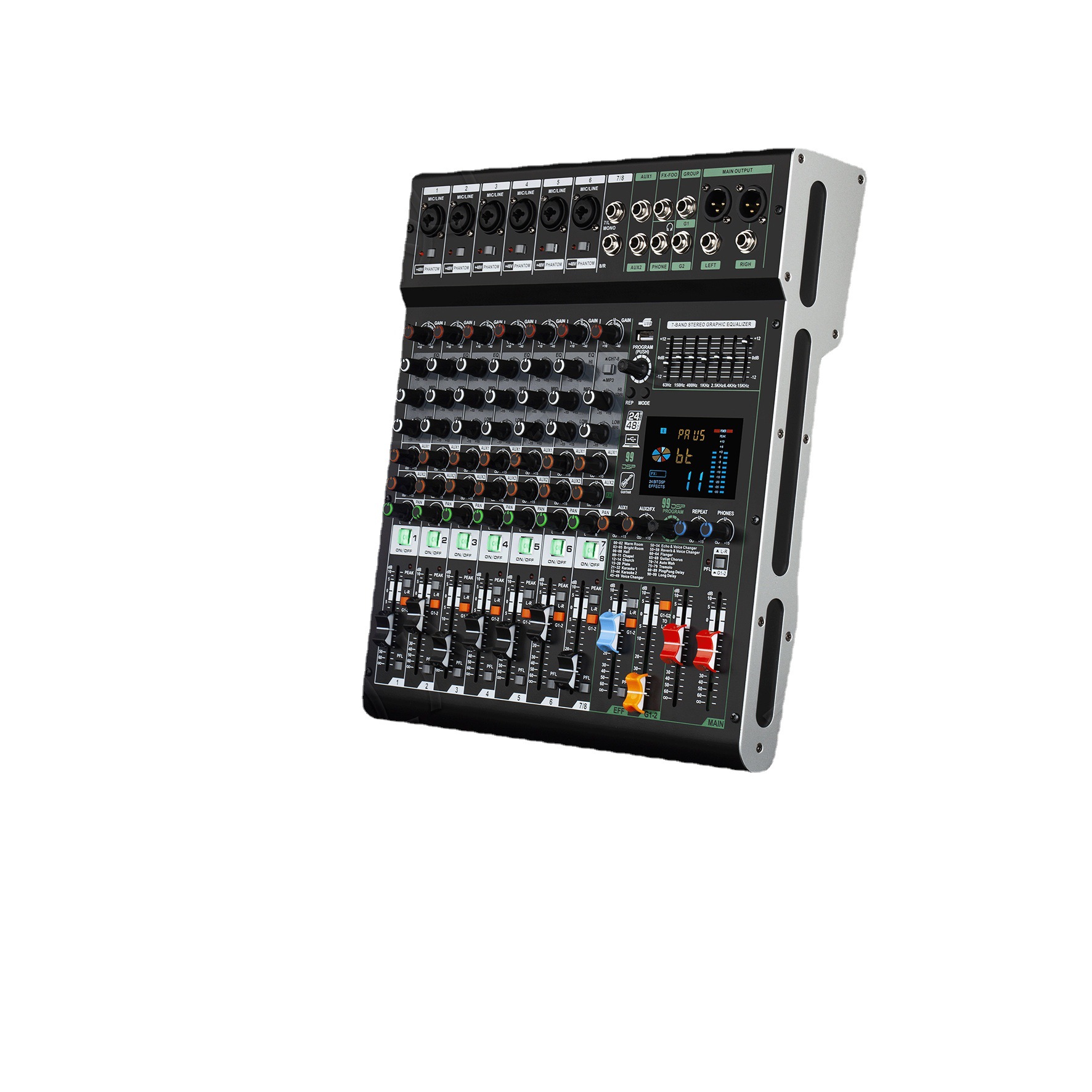 결혼식 무대 야외 바 전문 믹서 ST-80 적합한 순수한 무대 후 전력 증폭기 잔향 효과에 연결할 수 있습니다.