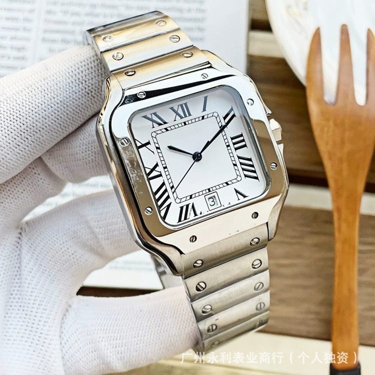 Kajia Santos Watch Dumont Roman Series Fully Automatic Mechanical Watch Couple Model Micro-Business Waterproof Watch