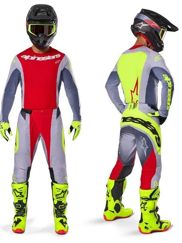 Mountain jersey for men and women, set, off-road racing car, fox, raccoon 5