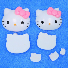 貓頭樹脂飾品配件奶油膠手機殼文具盒美容 diy收納盒裝飾貼片廠家