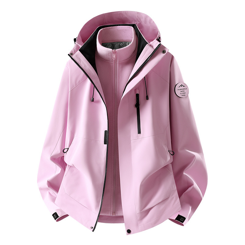 Women's 3-in-1 Jacket with Inner Layer, 2026 New Graphene Windproof, Waterproof, Warm Two-Piece Set, Men's Single Jacket for Mountaineering Women's 3-in-1 Jacket with Inner Layer, 2026 New Graphene Windproof, Waterproof, Warm Two-Piece Set, Men's Single Jacket for Mountaineering