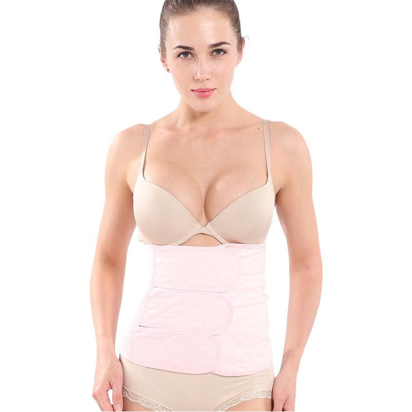 Cotton Gauze Abdominal Belt for Pregnant Women, Postpartum Body Shaping Abdominal Belt, Breathable Quilted Caesarean Section Girdle, Postpartum Abdominal Belt