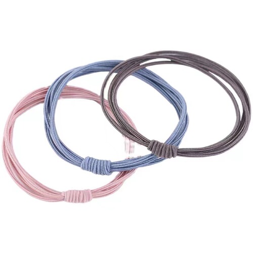 Korean style fashionable 20 filled rubber bands with fresh and elegant style, high elasticity hair ties for girls with high ponytail hair rope hair accessories